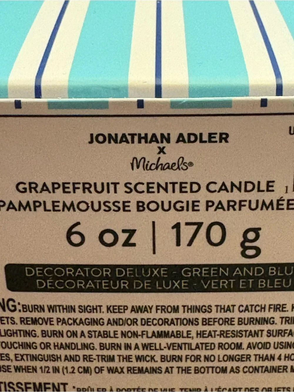 Jonathan Adler x Michaels 6 oz Grapefruit candle